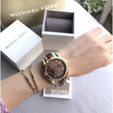 Michael Kors Bradshaw Chronograph Burgundy Dial Two Tone Steel Strap For Women - MK6269 Buy Now By Michael Kors