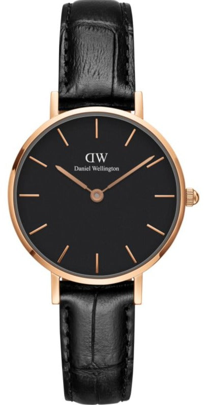 Daniel Wellington Classic Petite Reading Black Dial Black Leather Strap Watch For Women - DW00100223 Buy Now By Daniel Wellington