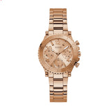 Guess Cosmic Chronograph Rose Gold Dial Rose Gold Steel Strap Watch for Women - GW0465L2 Buy Now By Guess