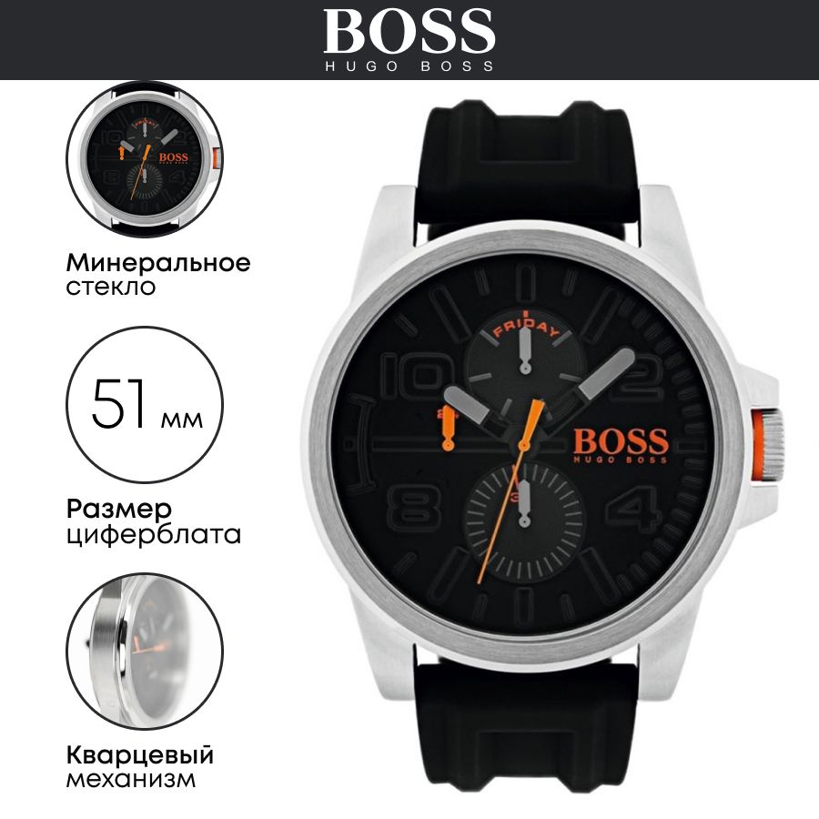 Hugo Boss Detroit Sport Quartz Black Dial Black Rubber Strap Watch for Men - 1550006 Buy Now By Hugo Boss