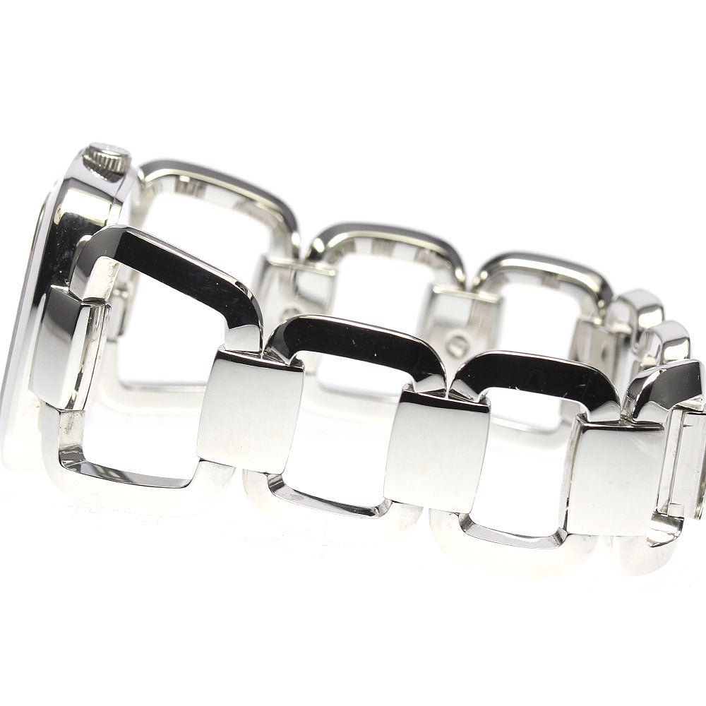 Gucci G Brown Square Brown Dial Silver Steel Strap Watch For Women - YA125402 Buy Now By Gucci