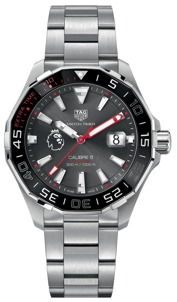 Tag Heuer Aquaracer Calibre 5 Premiere League Edition Black Dial Silver Stainless Steel Watch for Men - WAY201D.BA0927 Buy Now By Tag Heuer