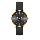 Michael Kors Pyper Black Dial Black Leather Strap Watch For Women - MK2747 Buy Now By Michael Kors