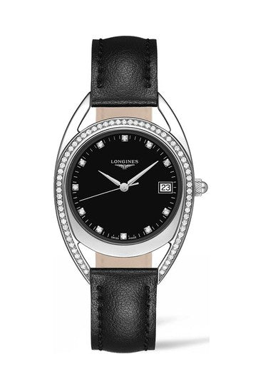 Longines Equestrian Arche Quartz Diamond Black Dial Watch for Women - L6.136.0.57.0 Buy Now By Longines