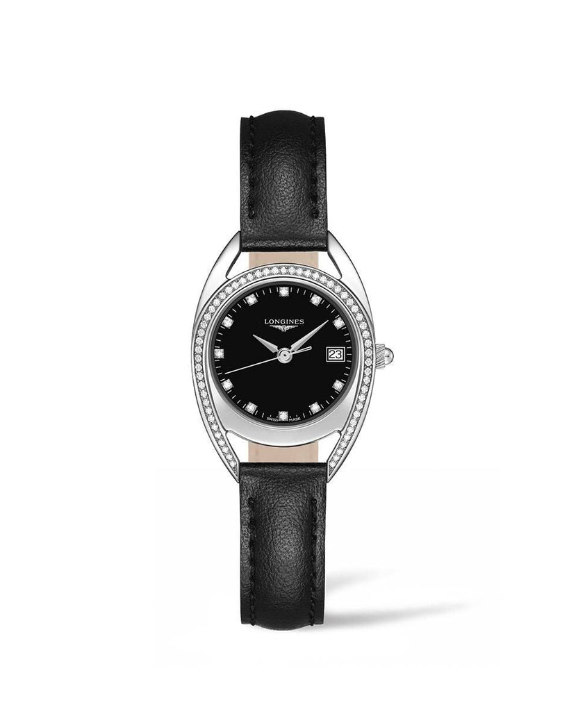 Longines Equestrian Arche Quartz Diamond Black Dial Watch for Women - L6.136.0.57.0 Buy Now By Longines