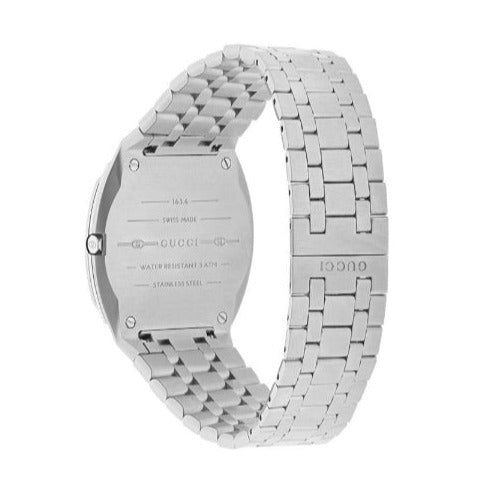 Gucci 25H Quartz Diamonds Silver Dial Silver Steel Strap Watch for Women - YA163401 Buy Now By Gucci