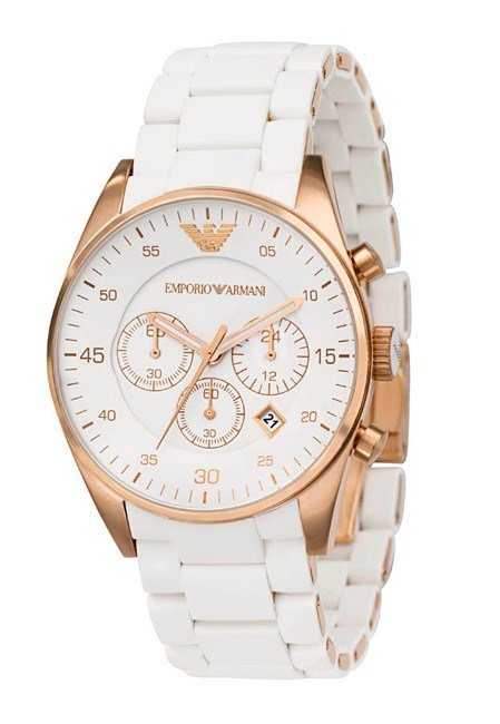Emporio Armani Sportivo White Dial White Rubber Strap Watch For Men - AR5919 Buy Now By Emporio Armani