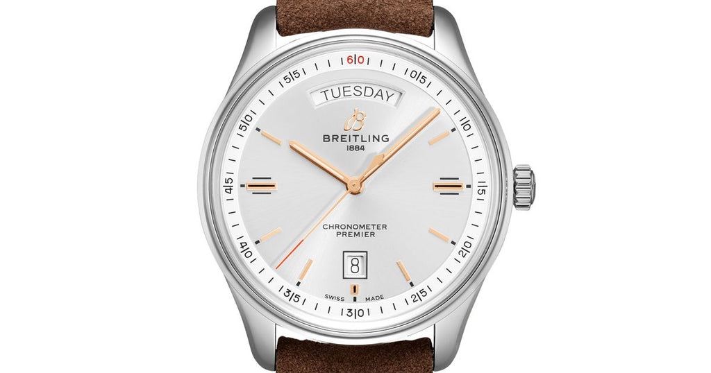 Breitling Premier Automatic Chronometer 40mm Silver Dial Mens Watch - A45340211G1X3 Buy Now By Breitling