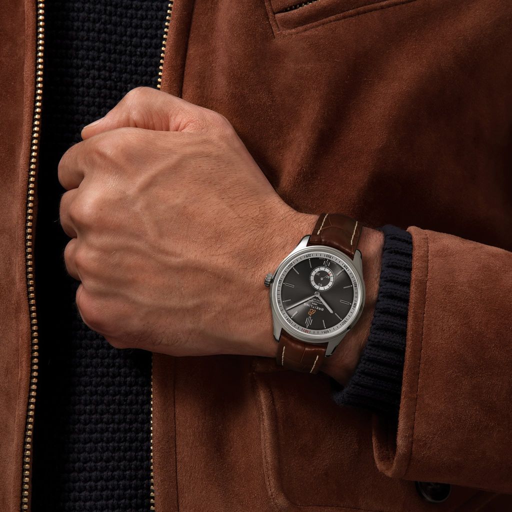 Breitling Premier Automatic 40mm Grey Dial Brown Leather Strap Watch for Men - A37340351B1P2 Buy Now By Breitling