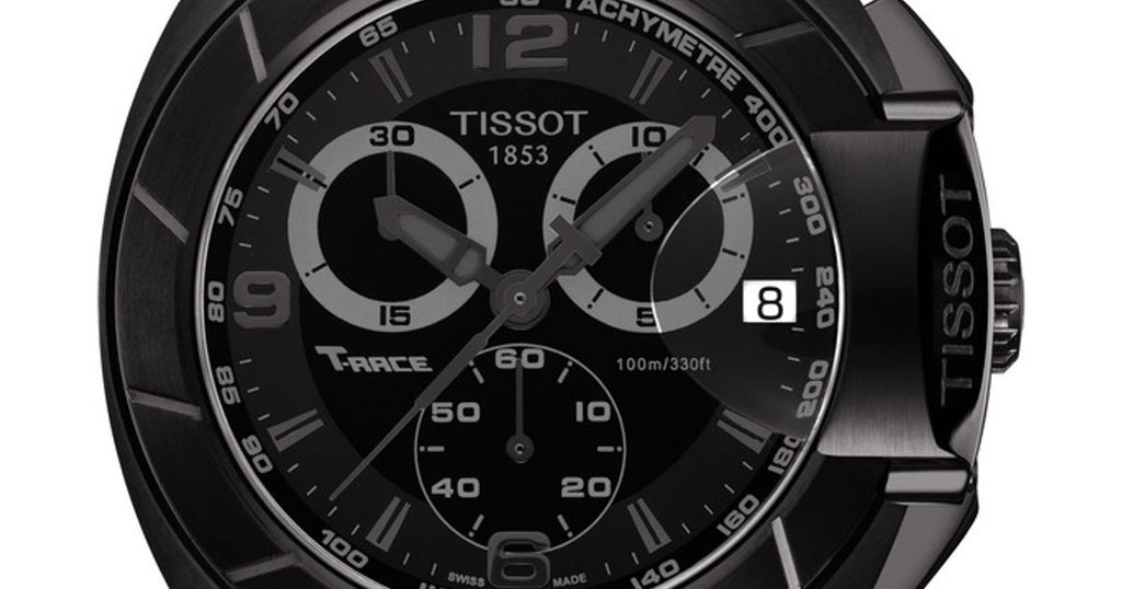Tissot T Race Chronograph Black Dial Black Rubber Strap Watch for Men - T048.417.37.057.00 Buy Now By Tissot