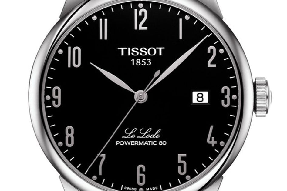 Tissot Le Locle Powermatic 80 Black Dial Silver Steel Strap Watch For Men - T006.407.11.052.00 Buy Now By Tissot