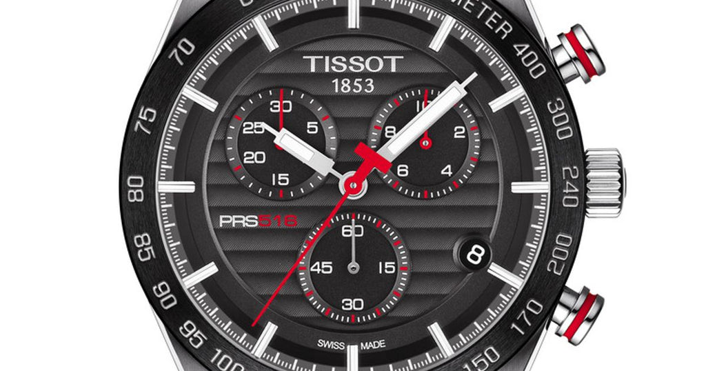 Tissot T Sport PRS 516 Chronograph Black Dial Silver Steel Strap Watch For Men - T100.417.11.051.01 Buy Now By Tissot