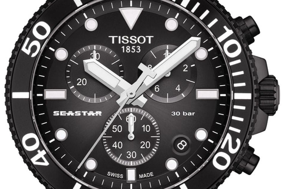 Tissot Seastar 1000 Chronograph Black Dial Black Rubber Strap Watch For Men - T120.417.37.051.02 Buy Now By Tissot