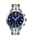 Tissot PRC 200 Chronograph Quartz Blue Dial Silver Steel Strap Watch For Men - T114.417.11.047.00 Buy Now By Tissot