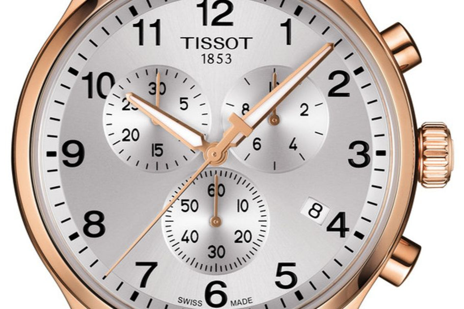 Tissot Chrono XL Classic Silver Dial Brown Leather Strap Watch For Men - T116.617.36.037.00 Buy Now By Tissot