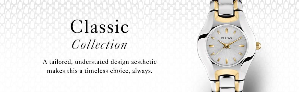 Bulova Classic White Dial Two Tone Steel Strap Watch for Women - 98T84 Buy Now By Bulova