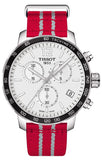 Tissot Quickster Chronograph NBA Houston Rockets Special Edition White Dial Two Tone NATO Strap Watch for Men - T095.417.17.037.12 Buy Now By Tissot