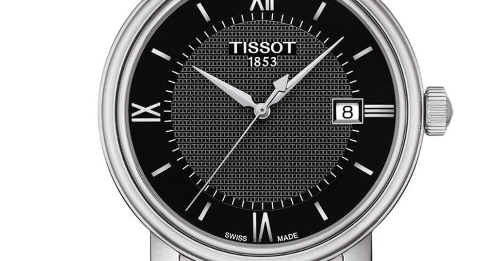Tissot T Classic Bridgeport Black Dial Silver Steel Strap Watch For Men - T097.410.11.058.00 Buy Now By Tissot