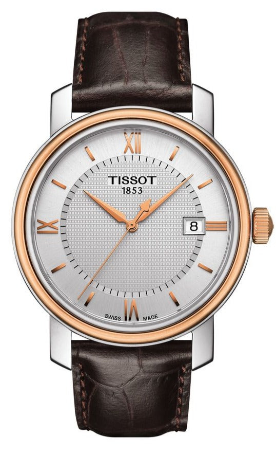 Tissot Bridgeport Lady White Dial Brown Leather Strap Watch For Women - T097.010.26.118.00 Buy Now By Tissot