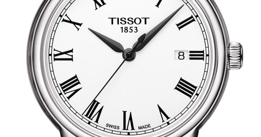 Tissot T Classic Carson White Dial Black Leather Strap Watch for Men - T085.410.16.013.00 Buy Now By Tissot