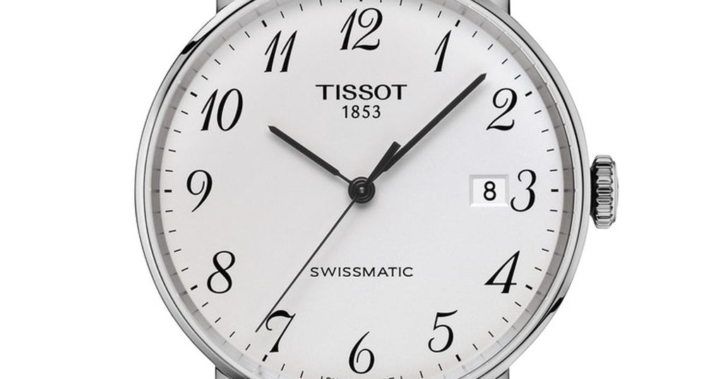Tissot Everytime Large White Dial Black Leather Strap Watch For Men - T109.610.16.032.00 Buy Now By Tissot
