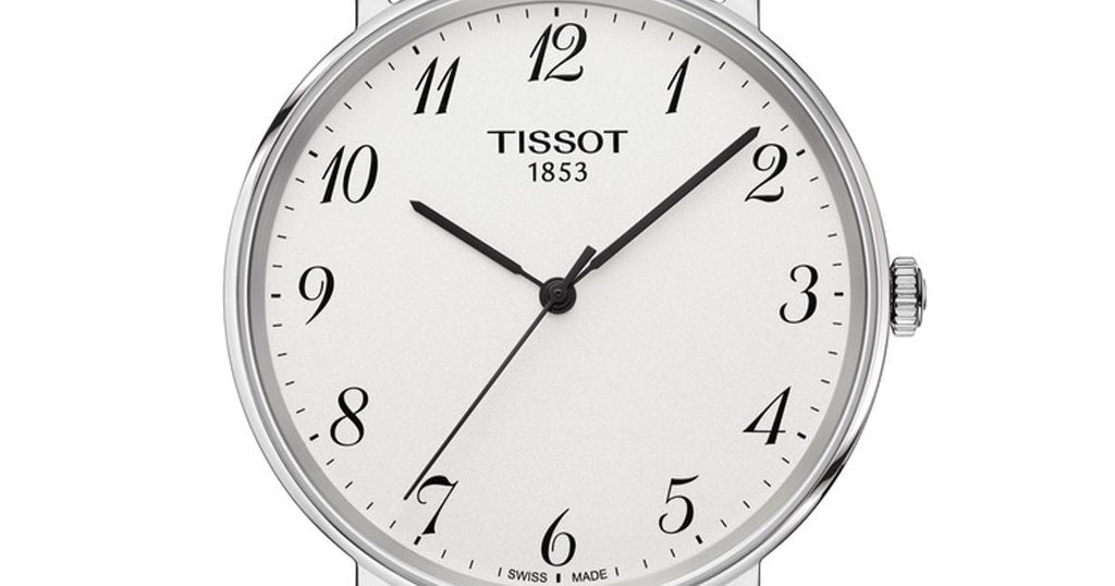 Tissot Everytime Desire Medium White Dial Black Leather Strap Watch For Men - T109.410.16.032.00 Buy Now By Tissot