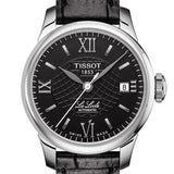 Tissot Le Locle Automatic Lady Black Dial Black Leather Strap Watch for Women - T41.1.123.57 Buy Now By Tissot