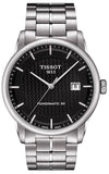 Tissot Luxury Powermatic 80 Black Dial Silver Steel Strap Watch for Men - T086.407.11.201.02