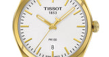 Tissot T Classic PR 100 Quartz White Dial Gold Steel Strap Watch for Men - T101.410.33.031.00 Buy Now By Tissot