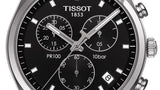 Tissot PR 100 Chronograph Black Dial Black Leather Strap Watch For Men - T101.417.16.051.00 Buy Now By Tissot