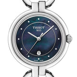 Tissot T Lady Flamingo Mother of Pearl Blue Dial Silver Steel Strap Watch for Women - T094.210.11.126.00 Buy Now By Tissot