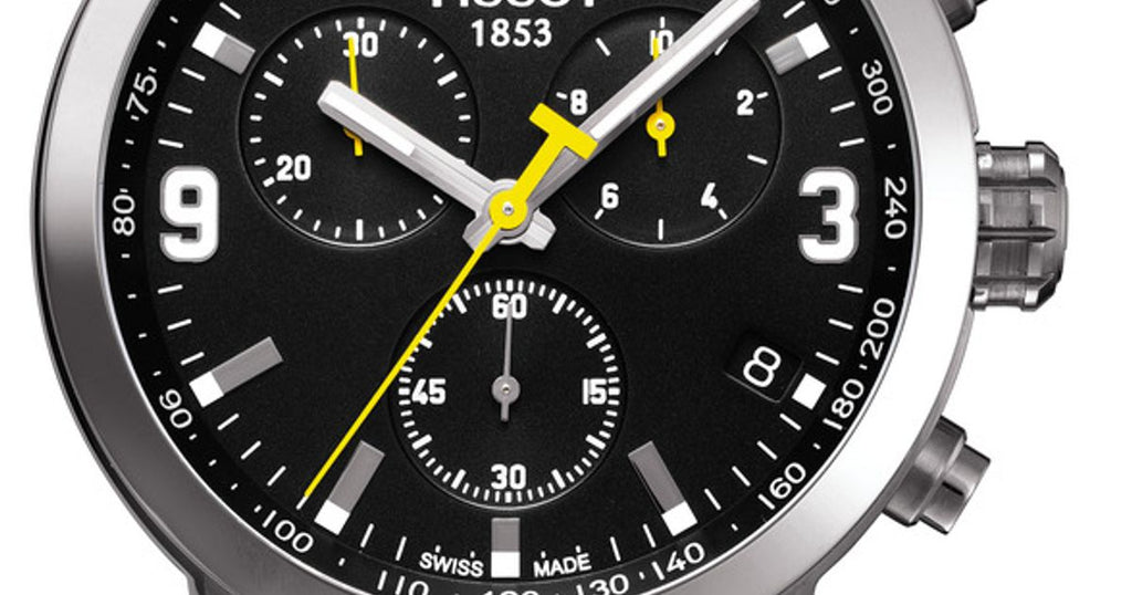 Tissot PRC 200 Chronograph Black Dial Stainless Steel Watch For Men - T0554171105700 Buy Now By Tissot
