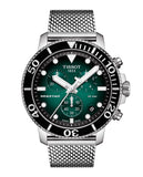 Tissot Seastar 1000 Chronograph Green Dial Silver Mesh Bracelet Watch For Men - T120.417.11.091.00 Buy Now By Tissot