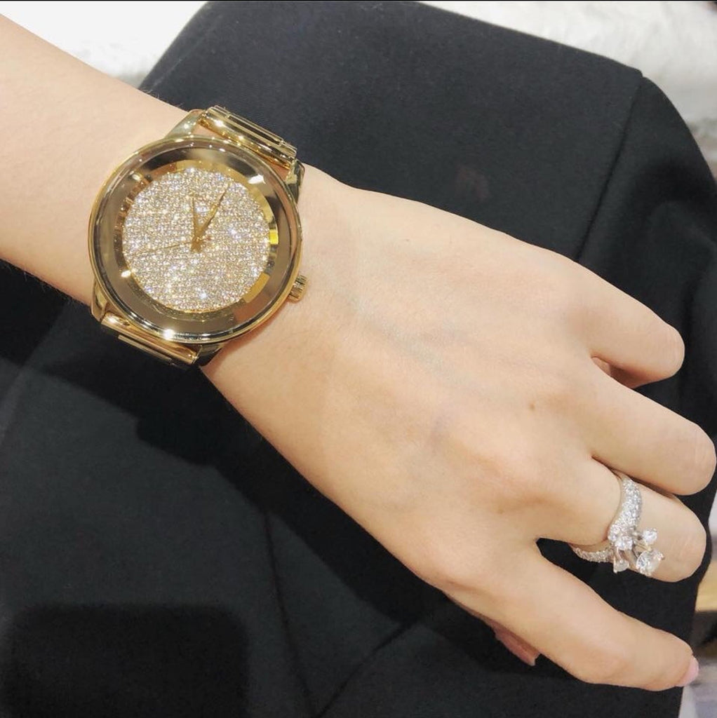 Michael Kors Kinley Gold Dial Gold Steel Strap Watch for Women - MK6209 Buy Now By Michael Kors