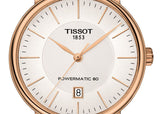 Tissot T Classic Carson Premium Automatic White Dial Rose Gold Steel Strap Watch for Men - T122.407.33.031.00 Buy Now By Tissot