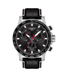 Tissot Supersport Chrono Black Dial Black Leather Strap Watch for Men - T125.617.16.051.00 Buy Now By Tissot