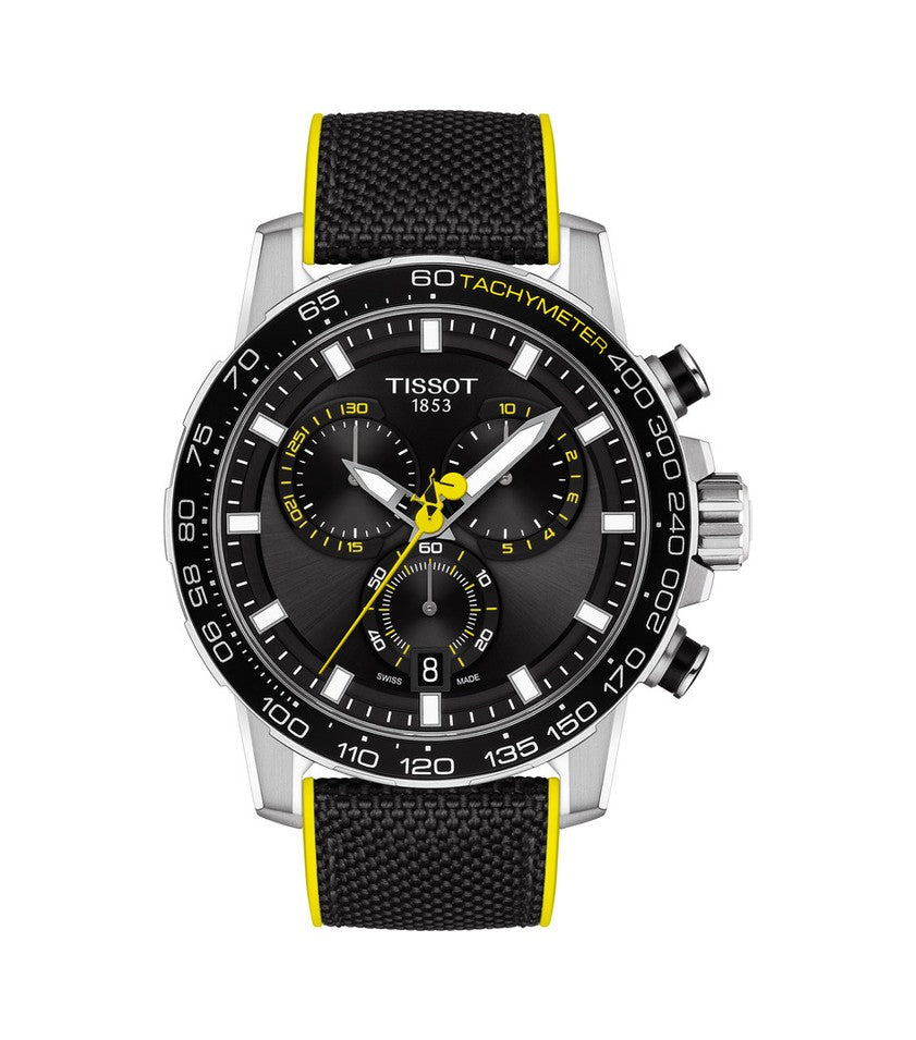 Tissot T Sport Supersport Chrono Tour De France Black Dial Black Nylon Strap Watch for Men - T125.617.17.051.00 Buy Now By Tissot