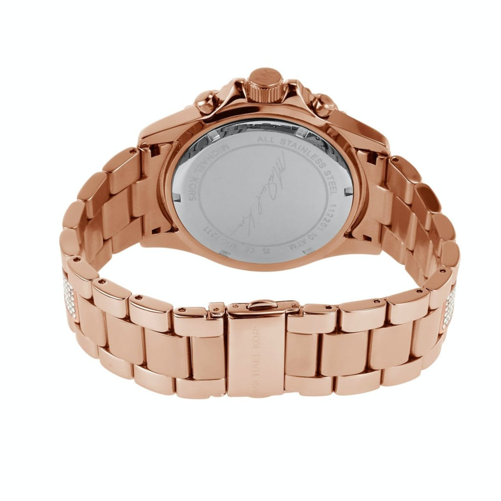 Michael Kors Everest Chronograph Rose Gold Dial Rose Gold Steel Strap Watch For Women - MK7211 Buy Now By Michael Kors