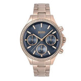 Hugo Boss Hera Blue Dial Gold Steel Strap Watch for Women - 1502566 Buy Now By Hugo Boss