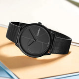 Calvin Klein Minimal Black Dial Black Mesh Bracelet Watch for Women - K3M524B1 Buy Now By Calvin Klein