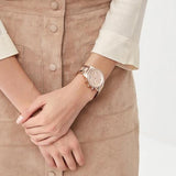 Michael Kors Ritz Chronograph Rose Gold Dial Rose Gold Steel Strap Watch For Women - MK6598 Buy Now By Michael Kors