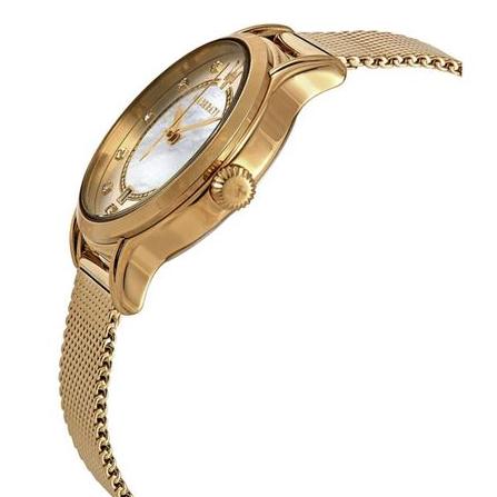 Maserati Epoca Mother of Pearl Dial Yellow Gold Mesh Strap Watch For Women - R8853118502 Buy Now By Maserati