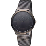 Calvin Klein Minimal Black Dial Black Mesh Bracelet Watch for Men - K3M224B1 Buy Now By Calvin Klein