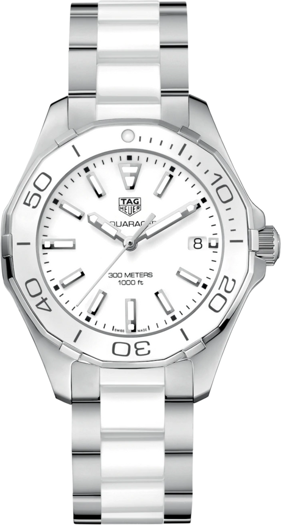 Tag Heuer Aquaracer Quartz White Dial Two Tone Steel Strap Watch Women - WAY131B.BA0914 Buy Now By Tag Heuer