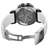 Tissot T Race Chronograph Black Dial White Rubber Strap Watch for Men - T048.417.27.057.05 Buy Now By Tissot