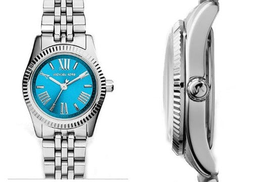 Michael Kors Lexington Quartz Blue Dial Silver Steel Strap Watch For Women - MK3328 Buy Now By Michael Kors