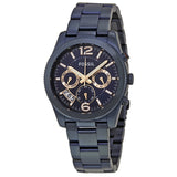 Fossil Perfect Boyfriend Multifunction Blue Dial Blue Steel Strap Watch for Women - ES4093 Buy Now By Fossil