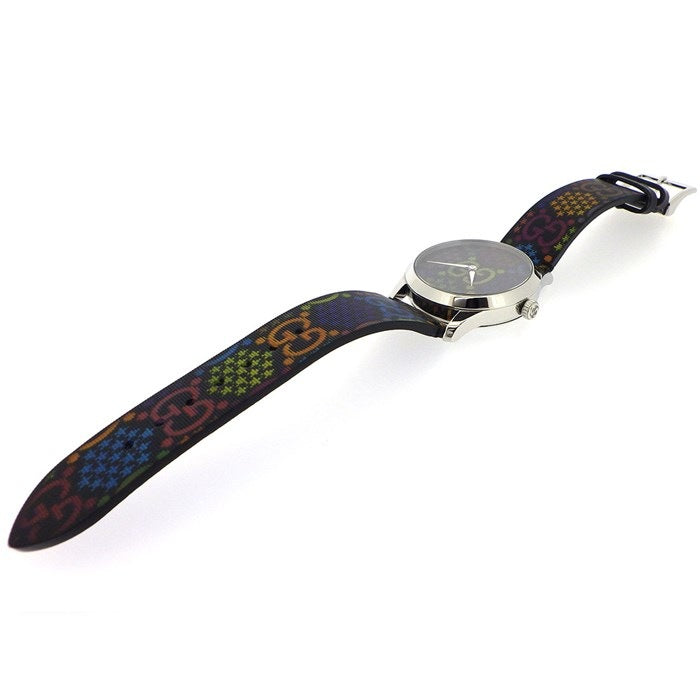 Gucci G Timeless Quartz Black Dial Black Leather Strap Watch For Women - YA1264146 Buy Now By Gucci