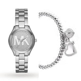 Michael Kors Mini Slim Runway Silver Dial Silver Steel Strap Watch for Women - MK3548 Buy Now By Michael Kors