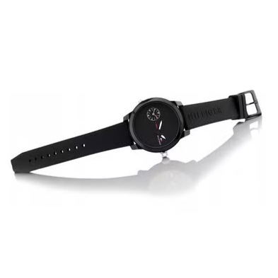 Tommy Hilfiger Denim Black Dial Black Rubber Strap Watch for Men - 1791326 Buy Now By Tommy Hilfiger